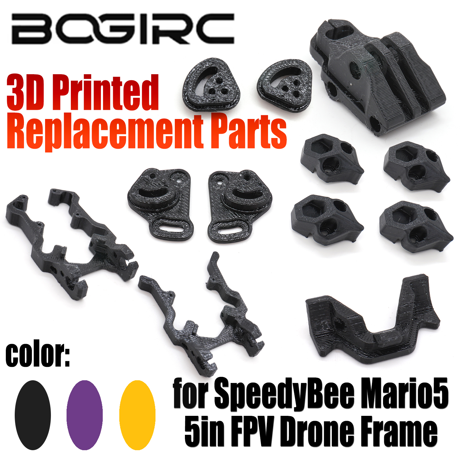 Drone 3D Modeling - BOGIRC TPU-Halterung mit Fester Halterung und