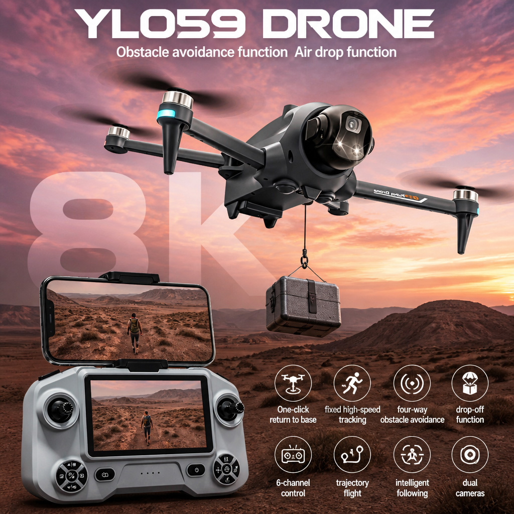 Drone Surveying - Potensic Drohne mit GPS, automatischer Rückkehr,