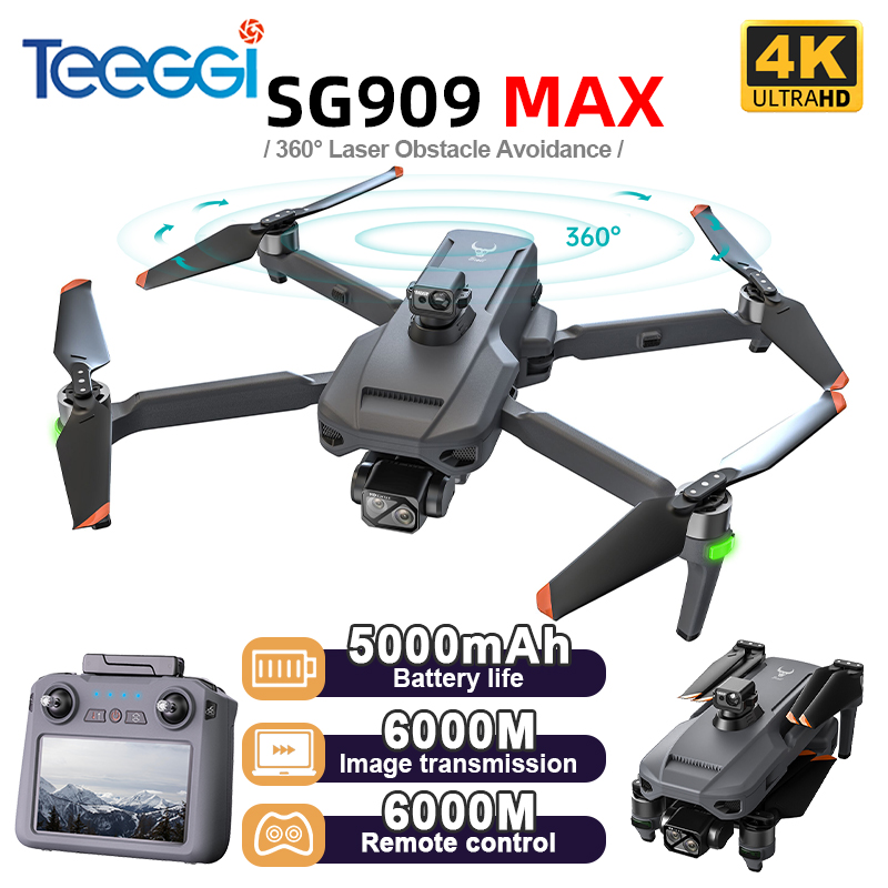 Drone Lidar - Teeggi SG909 MAX GPS-Drohne mit 4K-Kamera,