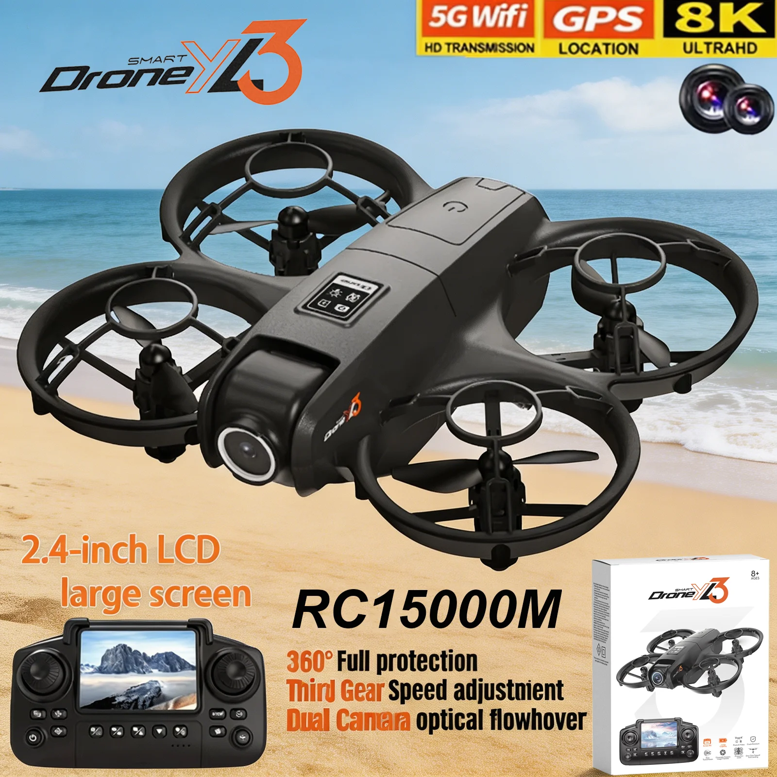 Drone Surveying - Neue YL3 RC-Drohne mit 8K 1080P