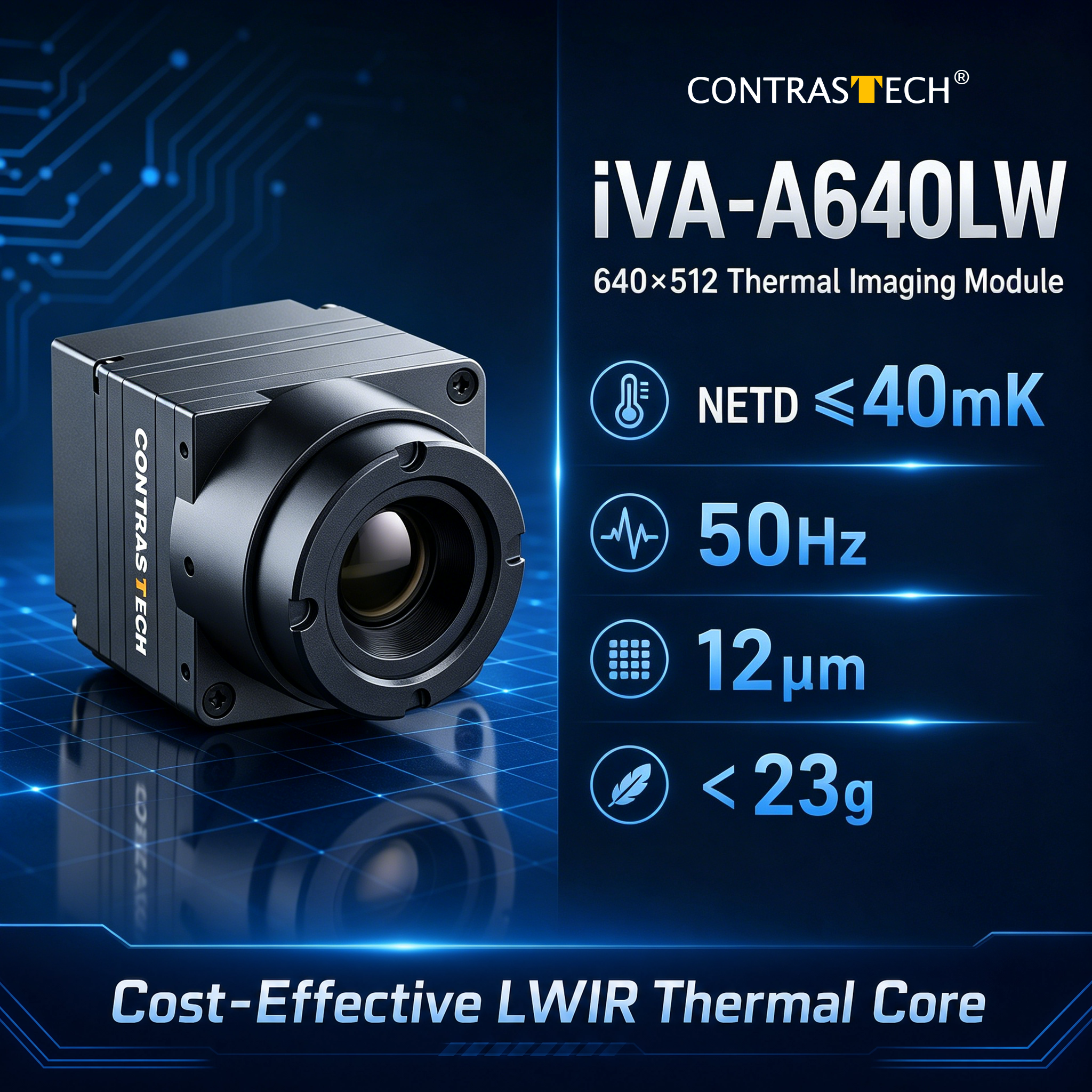 Drone Thermal Imaging - 640x512 LWIR Wärmebildmodul 50Hz 12μm Hochauflösender