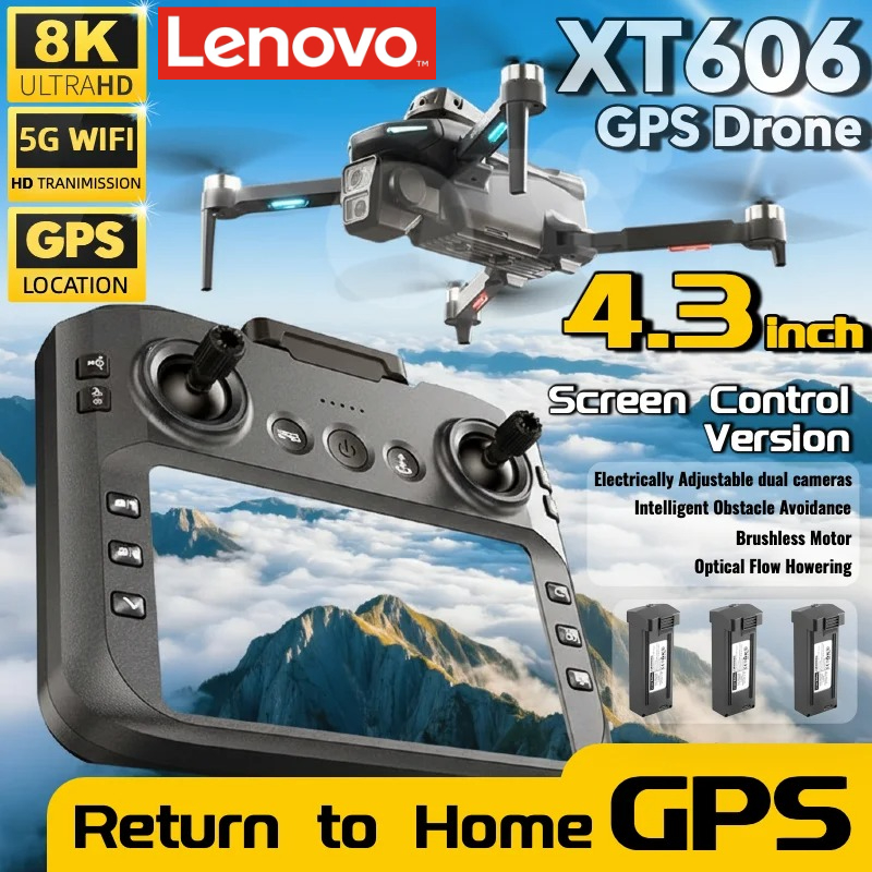 Drone Multispectral - 2026 Lenovo XT606 MAX GPS-Drohne 4K