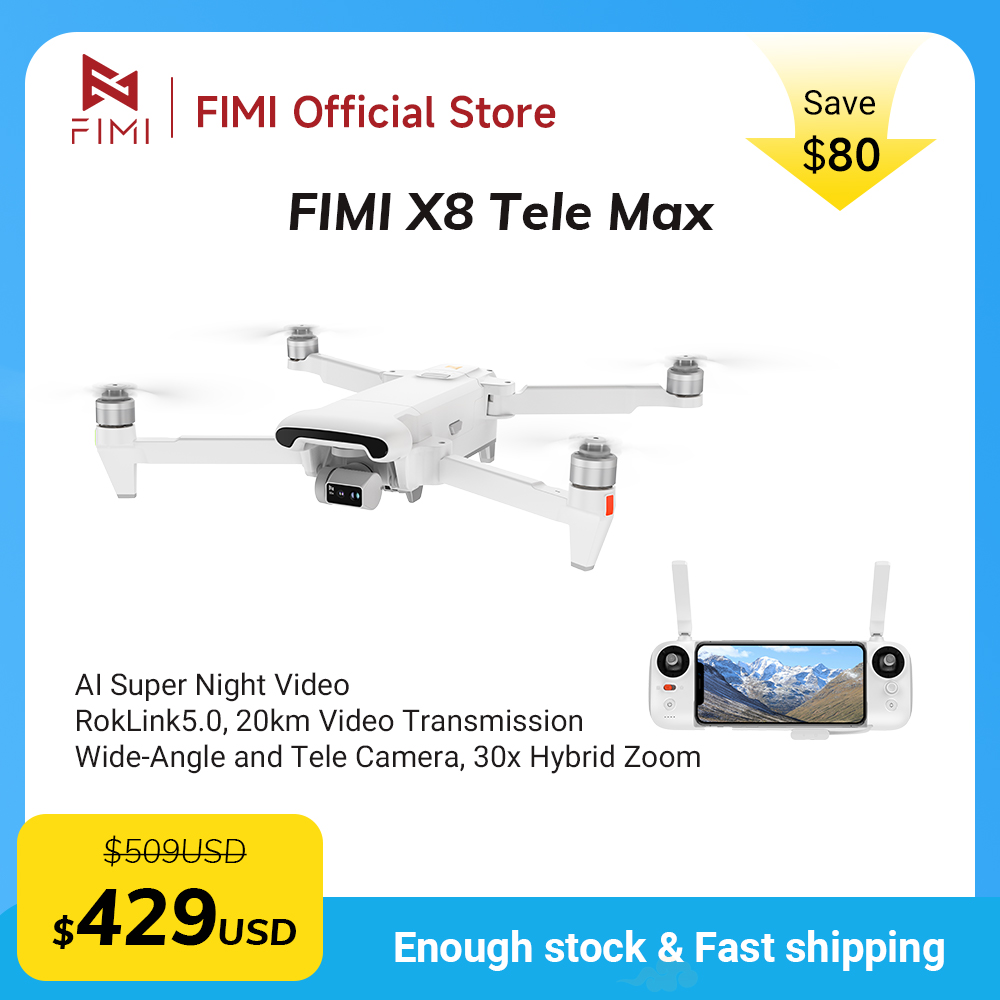 Drone Thermal Imaging - FIMI X8 Tele Max Drohne 1/2-Zoll