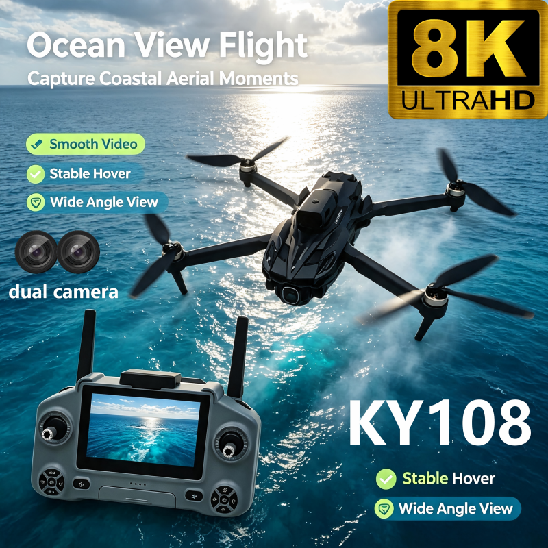 Drone Surveying - 2026 Neue KY108 Drohne mit 8K-Kamera,