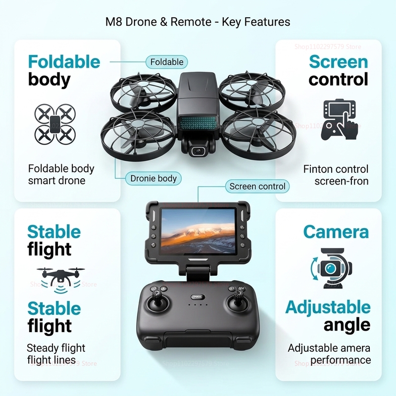 Neue Drohnen M8 GPS 8K Profess – Drone Surveying Bewertung und Preis