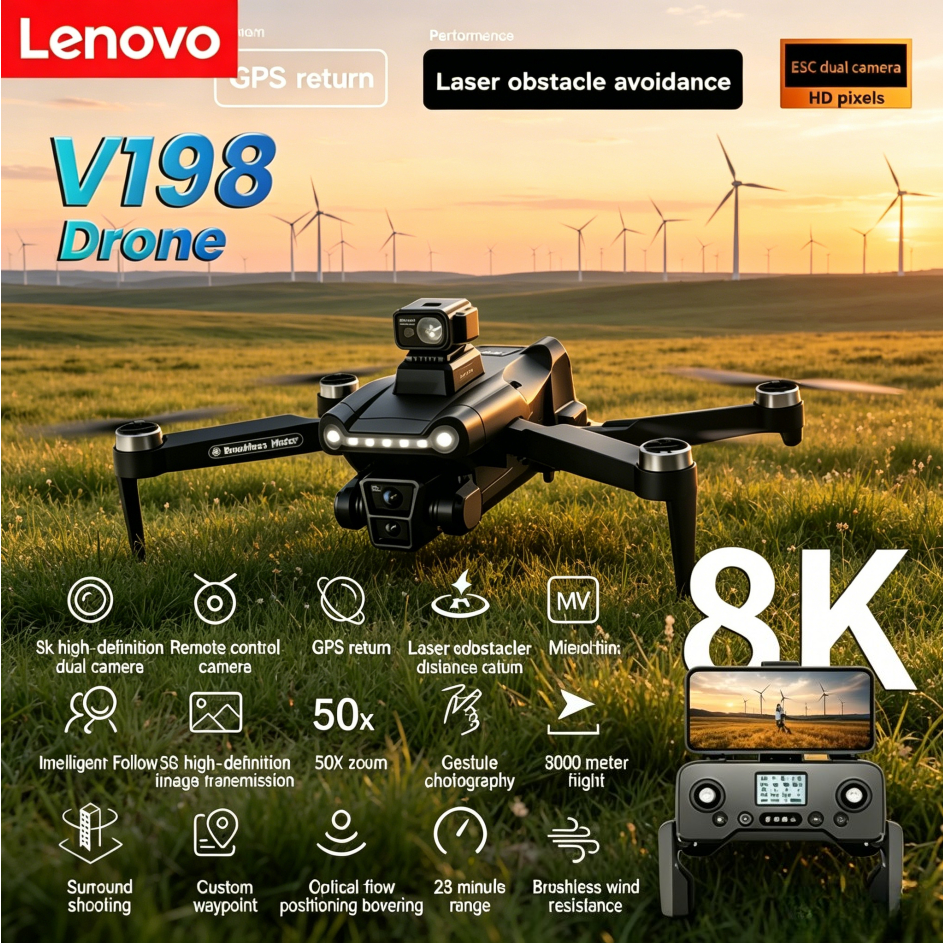 Lenovo V198GPS 4K Drohne Profe – Drone Video Production Bewertung und Preis