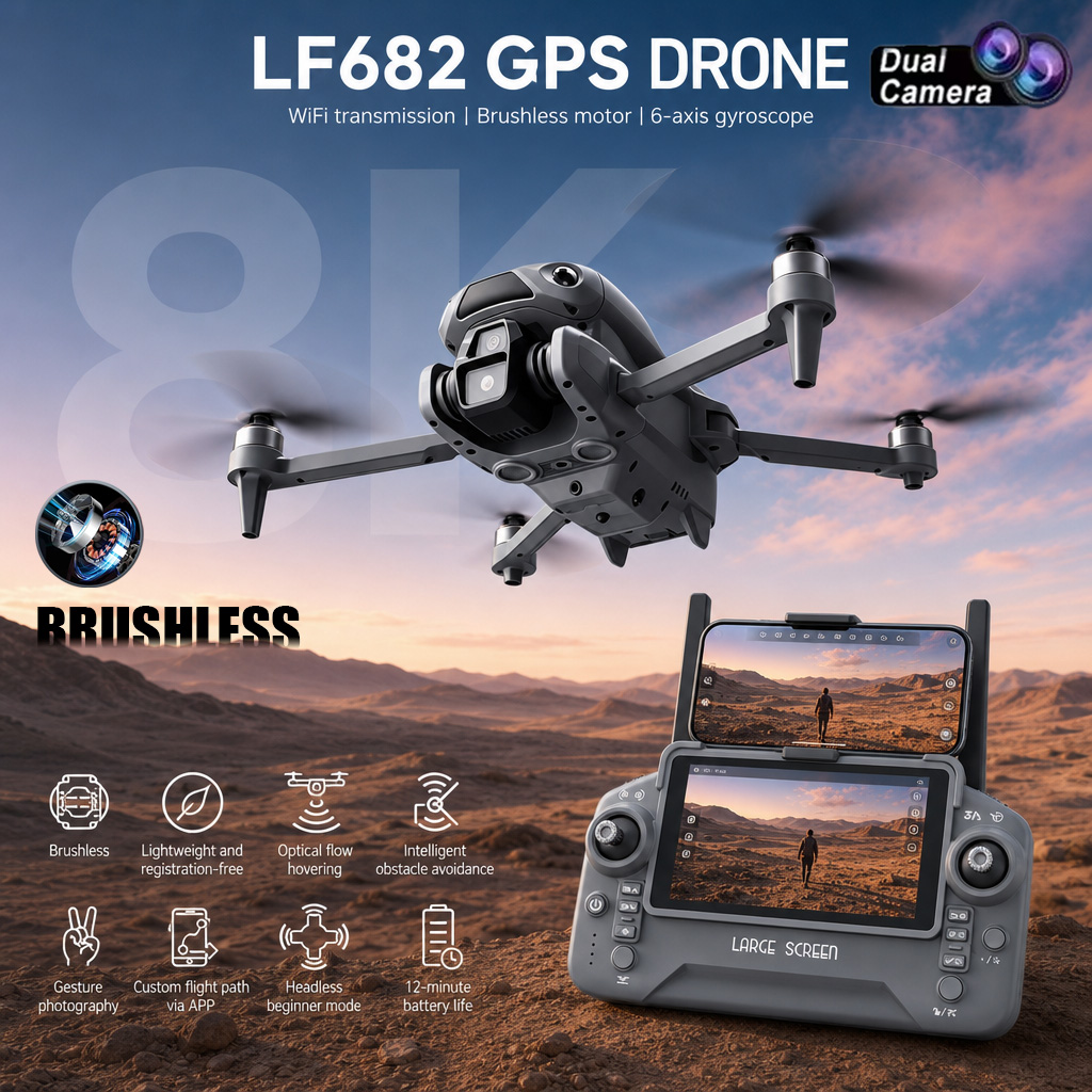 Neue LF682 Drohne mit 8K Dual- – Drone Surveying Bewertung und Preis